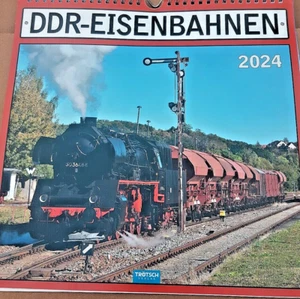 Trötsch Technikkalender DDR Eisenbahnen 2025 Eisenbahnkalender 30x30 cm - Bild 1 von 5