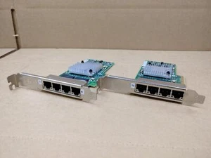 LOT of (2) HP NC365T 593743-001 Quad-Port Ethernet Server Adapter High Profile✔✔ - Picture 1 of 9