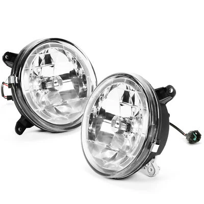 Fog Lights Set w/ Bulbs Clear For Subaru Impreza RS/WRX 02-03 Chrome SU2593106 - Image 1 of 4
