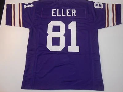 UNSIGNED CUSTOM Sewn Stitched Carl Eller Purple Jersey - M, L, XL, 2XL, 3XL - Image 1 of 2