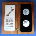 2014 New Zealand 1oz Silver Proof $1 coin x 2 Set "Aotearoa" in Case with COA