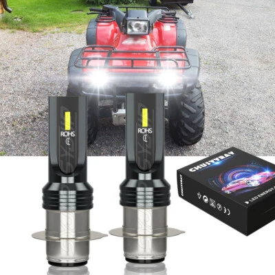 For Honda Foreman 400 450 1997-2003 2004 LED Headlight Kit H6 6000K White Bulbs - Image 1 of 4