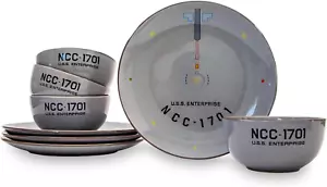 Star Trek: the Original Series NCC-1701 Series 8-Piece Ceramic Dinnerware Set - Picture 1 of 8