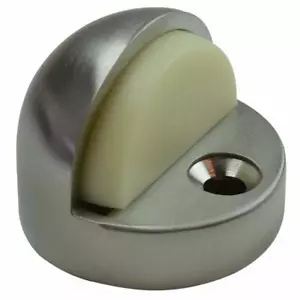 Tope de puerta cúpula de piso de piso liso de 1,5"" perfil de gran altura, níquel satinado PBH3014-SN - Imagen 1 de 1