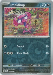 Pokemon - Impidimp - 094/142 - Reverse Holo - Corona Stellare - NM/M - NUOVO - Foto 1 di 1