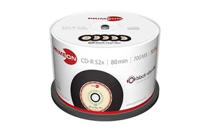 1x50 PRIMEON CD-R 80Min 700MB 52x Black-Vinyl-Disc Cakebox 2761108 NEU 008-360 - Bild 1 von 3
