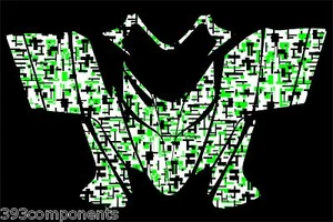 Polaris IQ RMK Shift Dragon Graphics Decal Sticker Kit 2005 - 2012 Digi Camo Grn - Picture 1 of 1
