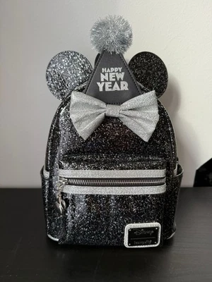 Disney Loungefly Rucksack Glitter / Silvester Happy New Year - Bild 1 von 3