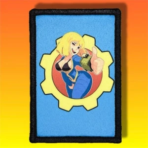 Fallout Vault Girl Morale Naszywka / Odznaka wojskowa ARMY Taktyczny haczyk i pętla 826 - Zdjęcie 1 z 8