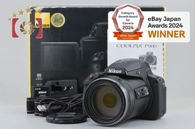 Nikon COOLPIX P900 Black 16.0 MP Digital Camera w/ Box [Near Mint] - Image 1 of 4