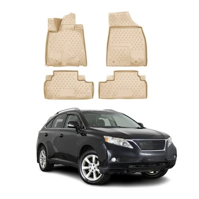 Tapetes forro OMAC para Lexus RX 350 2010-2012 beige TPE para todo tipo de clima 4 piezas Foto 1 de 4