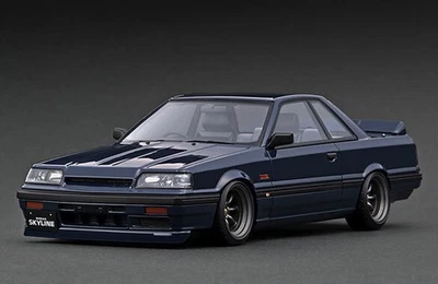 Nissan Skyline GTS-R (R31) 1/18 Blue Black Resin Model with RS Watanabe 16in Wh - Image 1 of 4