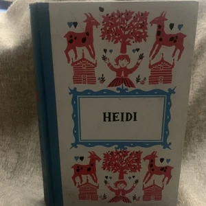 HEIDI by Johanna Spyri JUNIOR DELUXE EDITION Hardcover vtg book children collect - Imagen 1 de 6