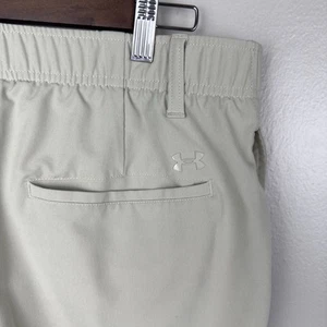 Pantalón de golf Under Armour para hombre talla 34x30 beige logotipo de rendimiento chino informal - Imagen 1 de 10