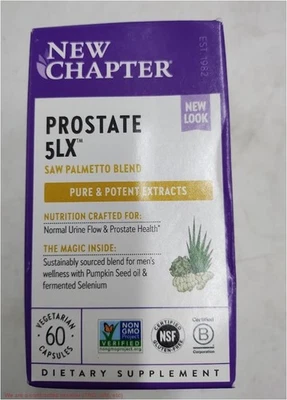 New Chapter Prostate Supplement - 60 Ct Vegetarian - EXP: 05/28 - Image 1 of 2