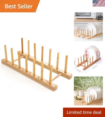 Легкая и нетоксичная бамбуковая сушилка - идеально подходит для организации кухни - Изображение 1 из 4