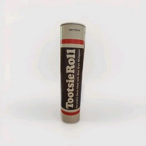 "Rollo Tootsie - Banco de tubo vintage años 70 9"" - tapa e parte inferior de metal". - Imagen 1 de 3