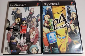 Persona 4 and Persona 3 FES Append (Sony PS2) 2 GAME BUNDLE - Japanese Imports - Picture 1 of 9