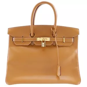 HERMES Birkin 35 Handbag natural Brown Ardenne Women - Picture 1 of 12