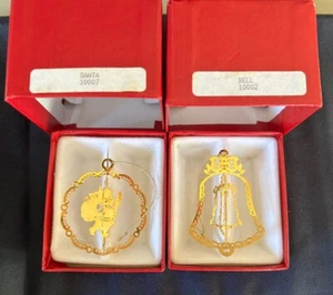 (2) Camerlane Ornaments - Gold - Picture 1 of 2