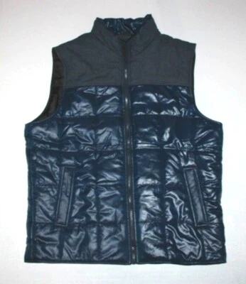 全新带标签 COLEMAN 男式蓝色绗缝背心 L 码 — 第 1/3 张图片