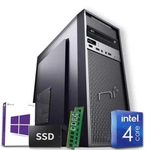 Pc FIsso Intel quad core 16gb ram DDR4 ssd 480gb Windows 10 licenziato WiFi HDMI - Foto 1 di 5