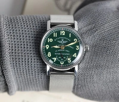 Soviet WristWatch Sturmanskie Vintage Pobeda Mechanical Watch Yuri Gagarin USSR - Image 1 of 4