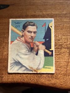 1935 Baseball Card Diamond Stars #50 Mel Ott
