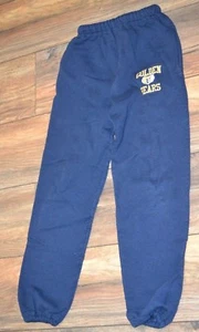 Golden Bears Navy Sweat pants Size Youth Medium Jerzees Super Sweats - Picture 1 of 2