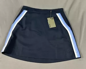G/Fore G4 Womens Golf Skort Tux Stripe 2 Twilight Blue Polyester NWT MSRP $145 - Picture 1 of 9