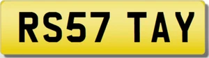 TAYLOR TAY TAYLER RS RS5 RS7 RSS Private Cherished Registration Number Plate - Picture 1 of 1