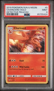 Pokemon TCG: Charizard - Graded PSA 9 MINT 2019 Dragon Majesty #5 Holo - Picture 1 of 2