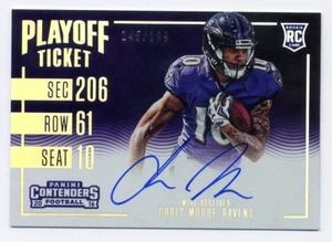 2016 Contenders CHRIS MOORE Rookie RC AUTO AUTOGRAPH #/199 Baltimore Ravens #374 - Picture 1 of 1