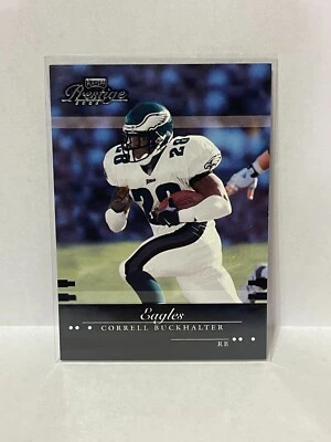 2002 Playoff Prestige "National 2002" embossed #'d/5 - CORRELL BUCKHALTER - Image 1 of 2