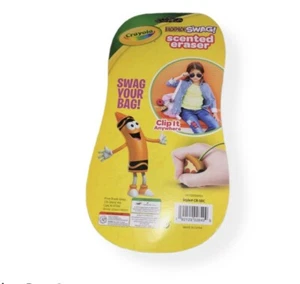 CRAYOLA RUCKSACK SWAG CLIP DUFTENDE PEPERONI PIZZA SCHEIBENFÖRMIGER RADIERER - Bild 1 von 3