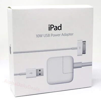 Genuine OEM Apple iPad 10W USB Power Adapter 30 Pin Charger - Image 1 of 4