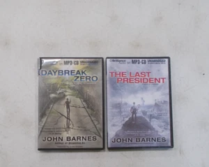 2 JOHN BARNES # AUDIO BOOK MP3 CD LAST PRESIDENT DAYBREAK ZERO - Imagen 1 de 3