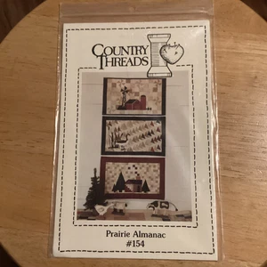 Country Threads Prairie Almanac 154 Three Mini Wall Quilts Pattern 12 x 20” Each - Picture 1 of 6