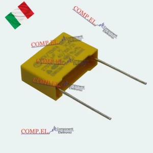 5 pezzi CONDENSATORE POLIPROPILENE MKP-X2 0.22uF 275Vac Passo 15mm 220nF - Imagen 1 de 1