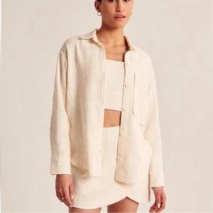 Abercrombie & Fitch dreiteiliges passendes Tweed Set Skort Oversized Shirt Tank - Bild 1 von 16