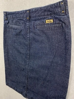 Винтажная юбка Hurley Girlie подростковый размер 7 w30 синяя джинсовая длина до колена низкая юбка всадника - Изображение 1 из 4