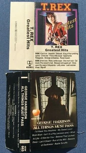 AC/DC T Rex GEORGE HARRISON Morphine Cassette Tape Covers Only - NO TAPES - Picture 1 of 3