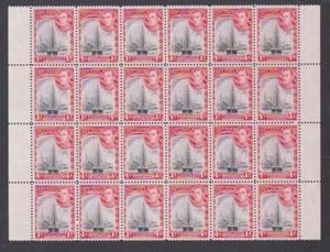 Bermuda 1938 Mint MNH Definitive Block 24 King George VI One Penny 1d SG110 - Picture 1 of 1
