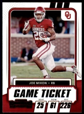 2021 Contenders Draft Picks Game Ticket Red Foil Joe Mixon #62 - Image 1 of 2