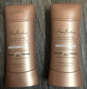 2X SHEA MOISTURE MOISTURIZING ANTIPERSPIRANT DEODORANT W/ RAW SHEA BUTTER 2.6oz - Picture 1 of 11