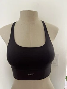 Set / Set Active Charcoal Gray Sport Bra, size XS - Picture 1 of 4