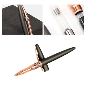 New FPY 3906 Matte Black Screw Fountain Pen Fine Nib 0.5mm Writing Gift Pen - Picture 1 of 10