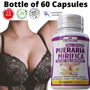 Pueraria Mirifica Brustvergrößerung & Wachstumspillen größer fester Boobs Bio - Bild 1 von 5