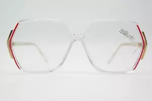 Vintage Glasses Silhouette 1199 /20 Transparent Red Gold Square Frame - Picture 1 of 6