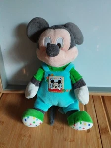 Peluche doudou Mickey bleu vert étoiles Disney Nicotoy Simba toys - Picture 1 of 3